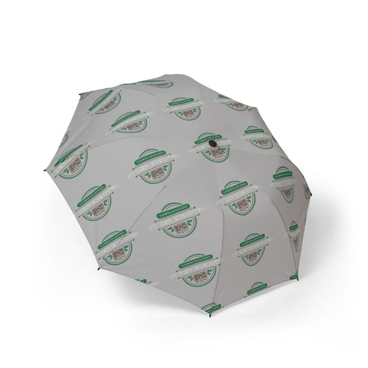 Trendy Semi-Automatic Foldable Umbrella with Vintage Design