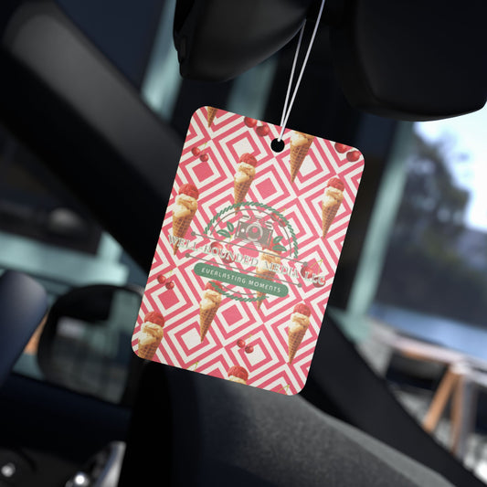 Ice Cream Bliss Car Air Freshener – Sweet Summer Scent