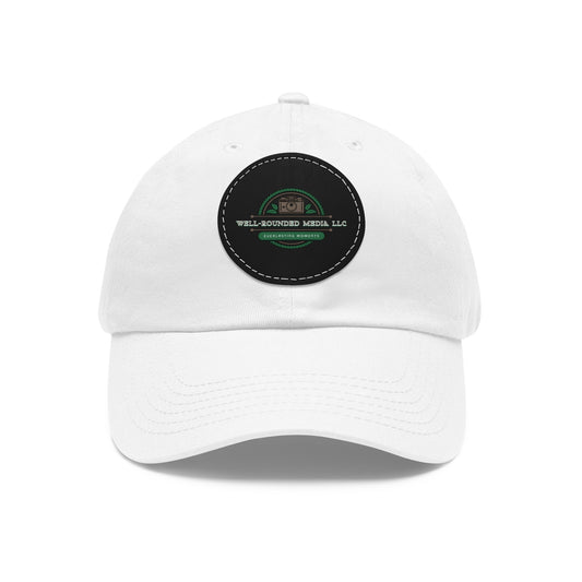 Well-Rounded Media Hat with Leather Patch